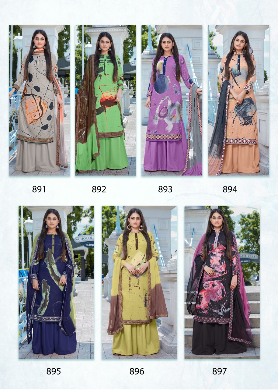 Bipson Signature exclusive print Salwar suits catalog