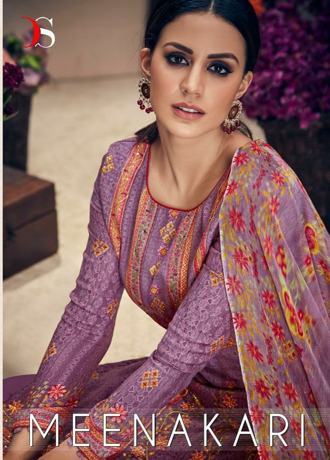 Deepsy suits meenakari  exclusive print with embroidery salwar suit catalog