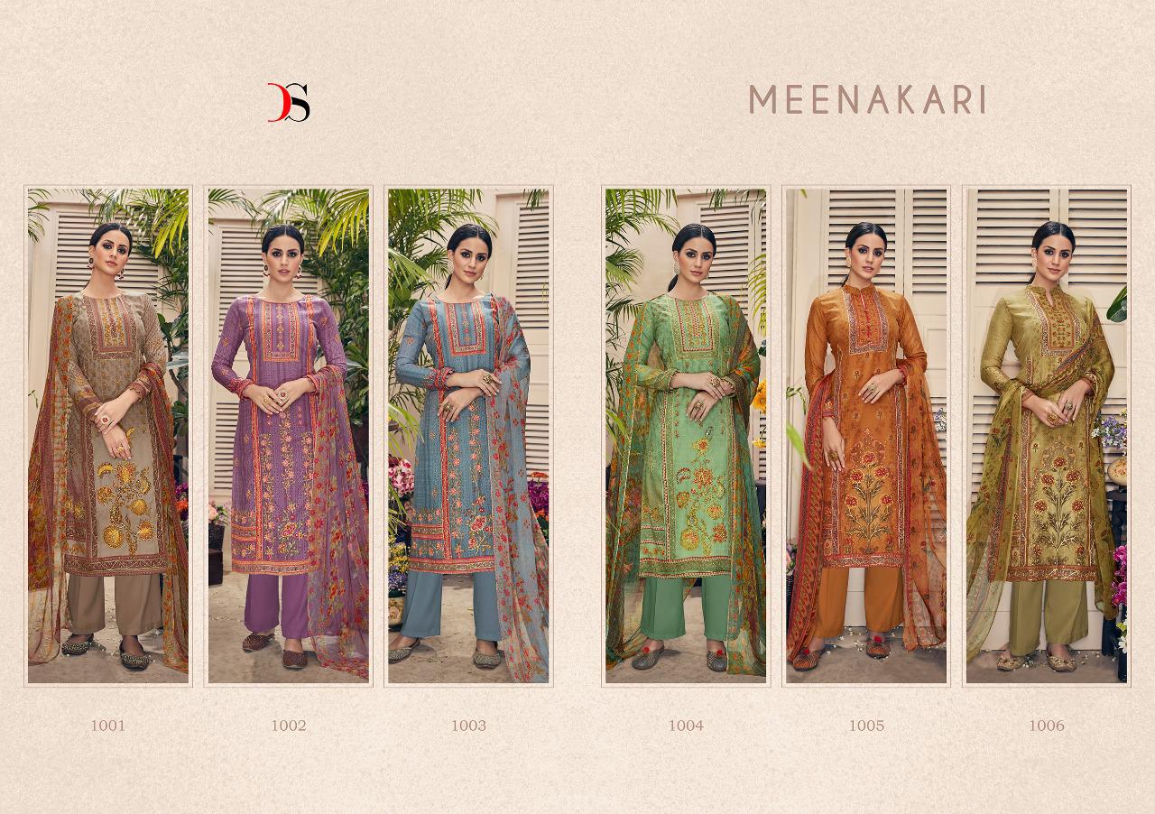 Deepsy suits meenakari  exclusive print with embroidery salwar suit catalog