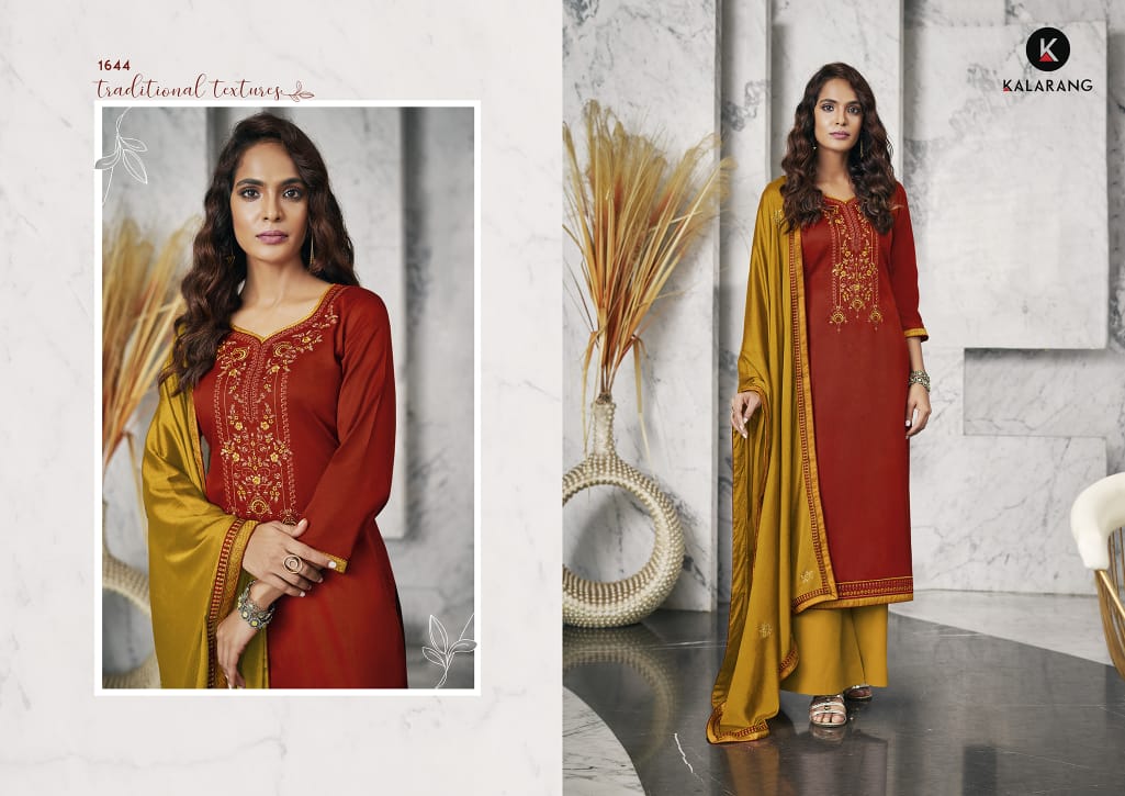 kalarang jessica vol 2 jam silk cotton attractive Embroidery salwar suit catalog