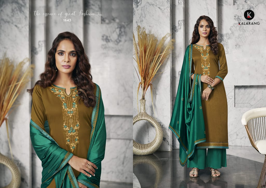 kalarang jessica vol 2 jam silk cotton attractive Embroidery salwar suit catalog