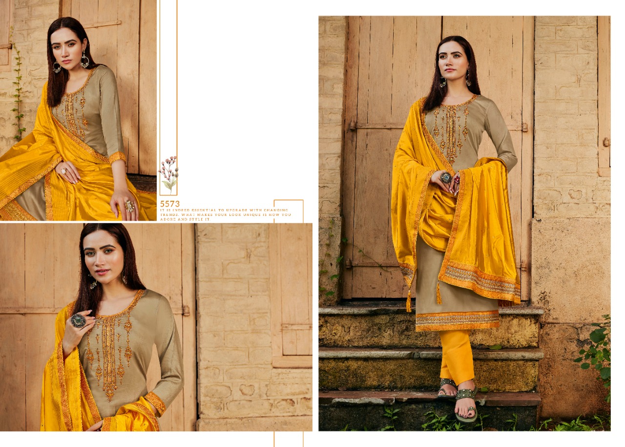 Kessi Fabrics Pvt. Ltd Silk shine vol 3 Jam Silk gorgeous look salwar suit catalog