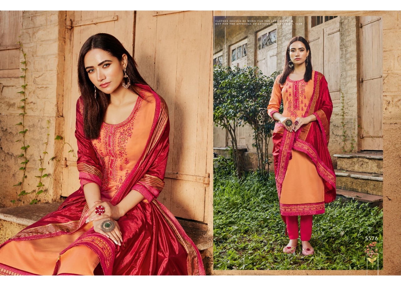 Kessi Fabrics Pvt. Ltd Silk shine vol 3 Jam Silk gorgeous look salwar suit catalog