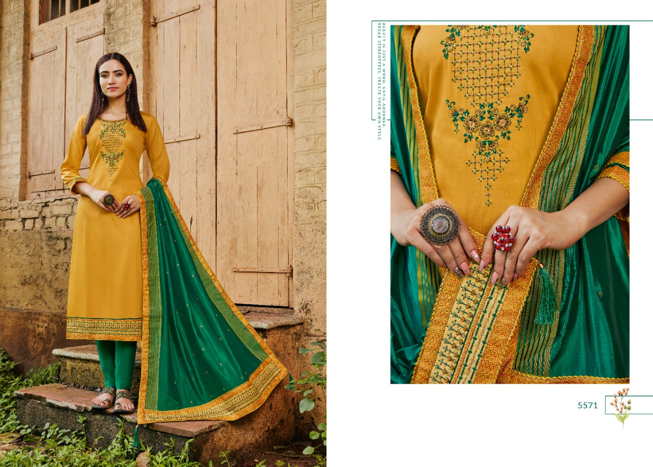 Kessi Fabrics Pvt. Ltd Silk shine vol 3 Jam Silk gorgeous look salwar suit catalog