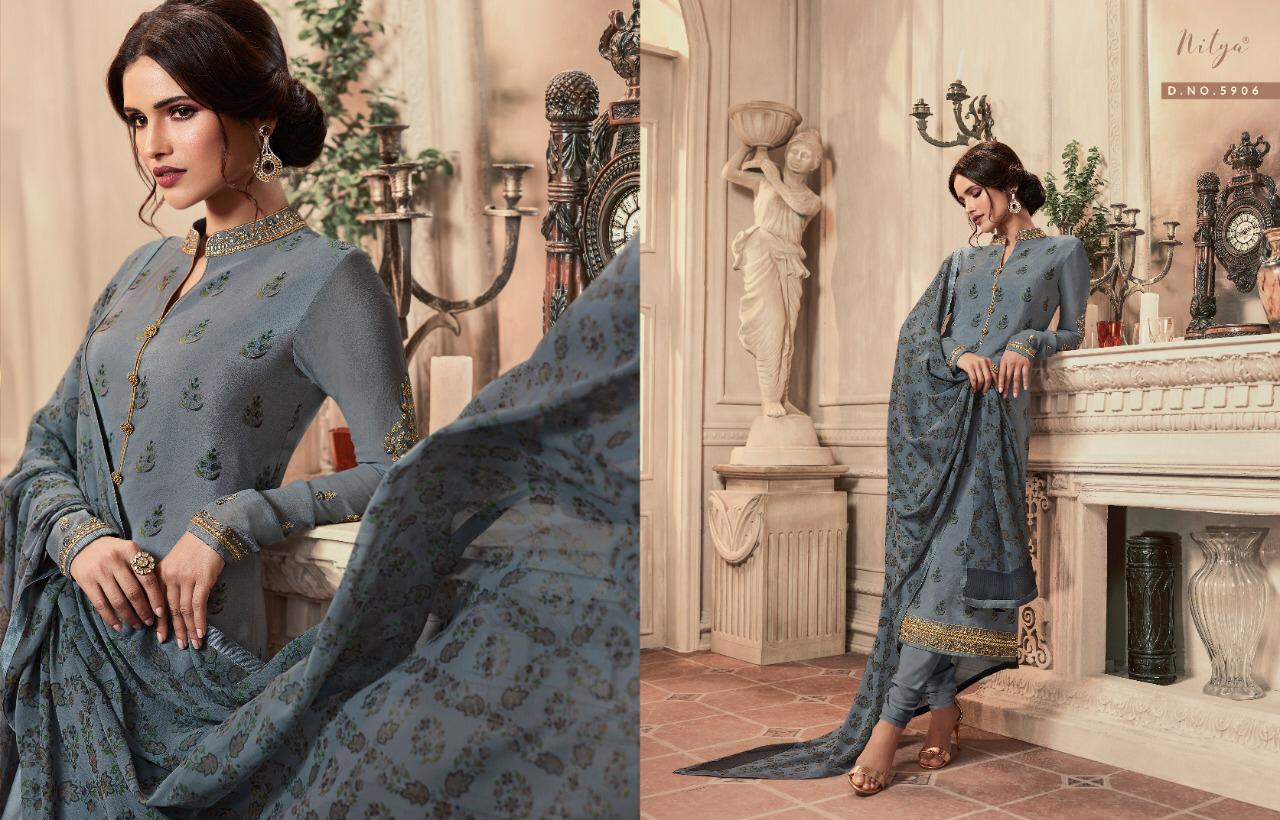 l t fashion nitya 159 classy look salwar suit catalog