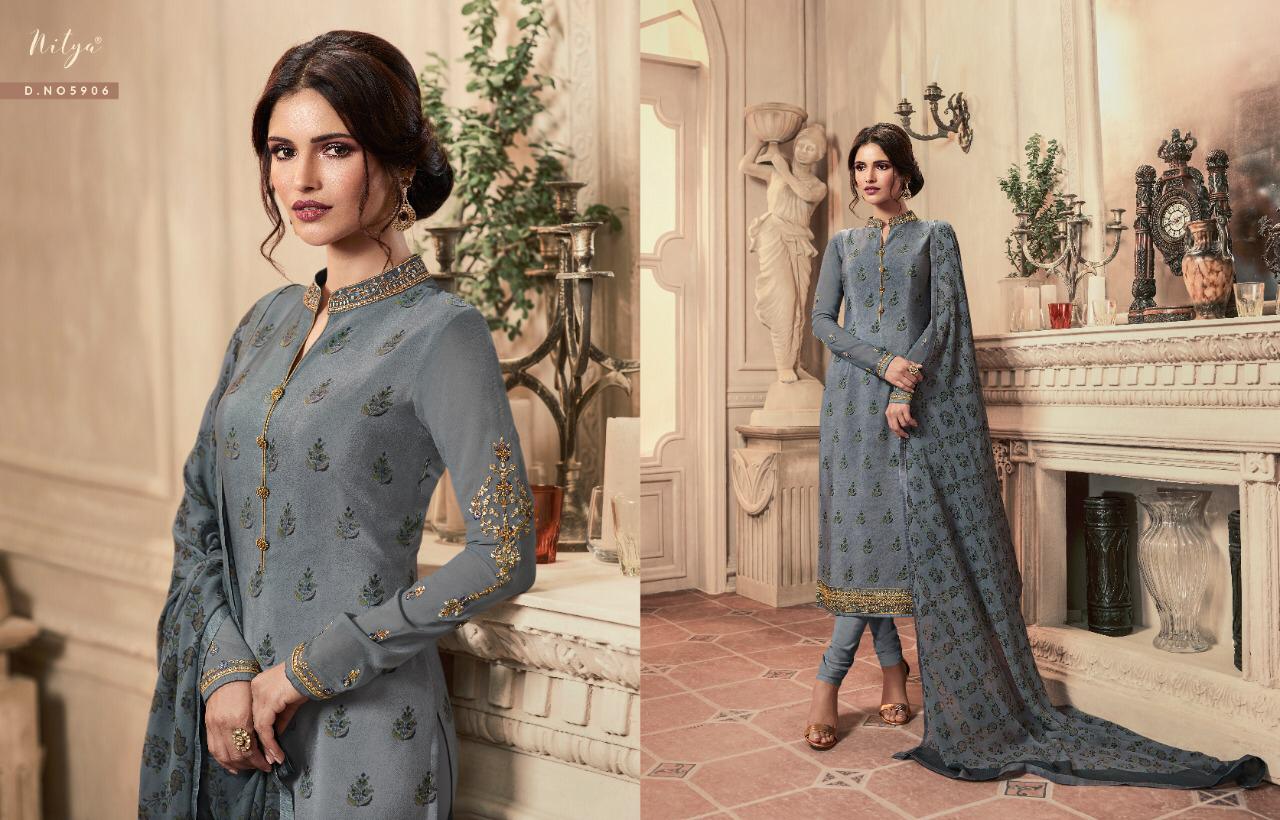 l t fashion nitya 159 classy look salwar suit catalog