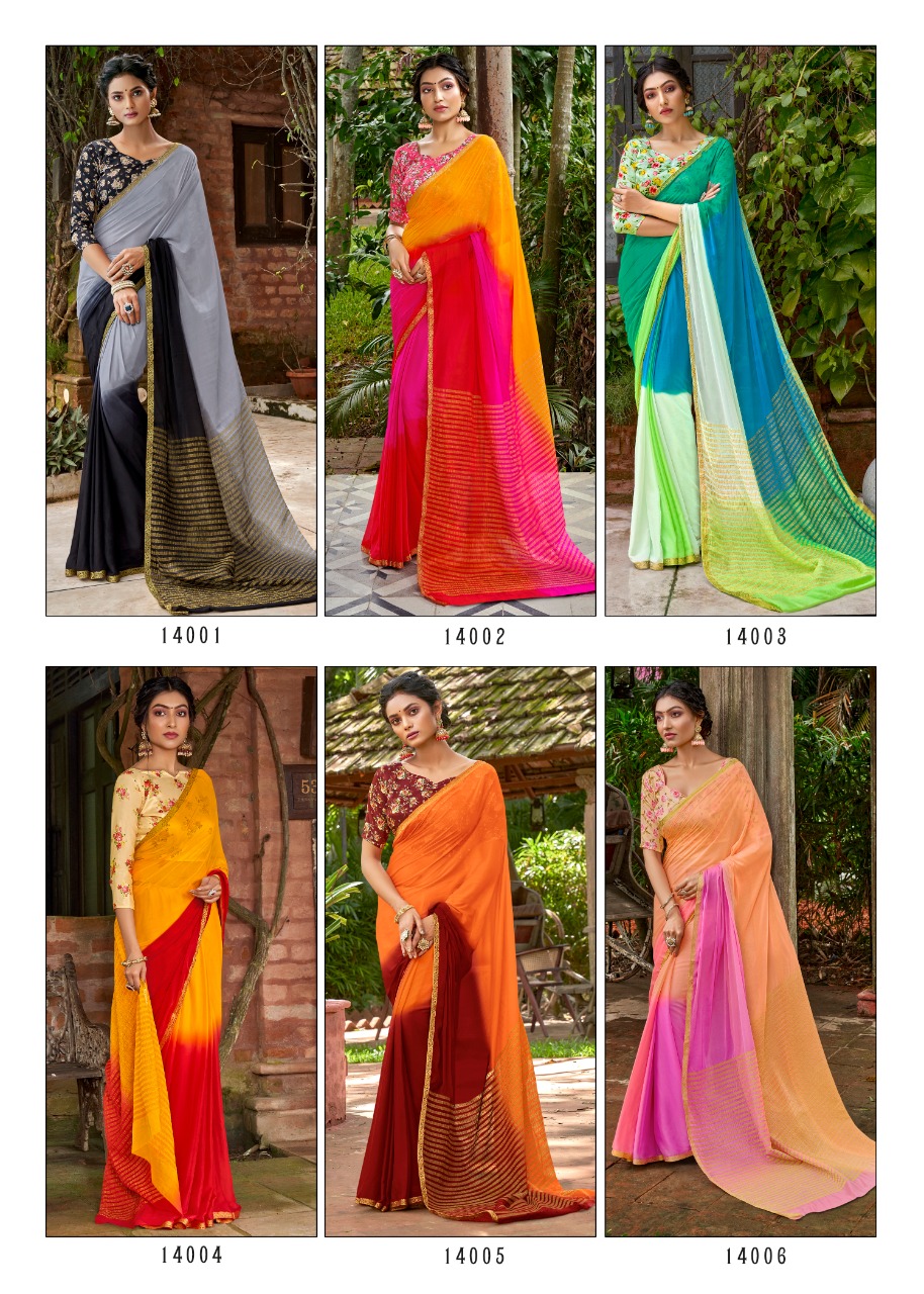 L t fashion satrupa chiffon attractiv with blouse saree catalog