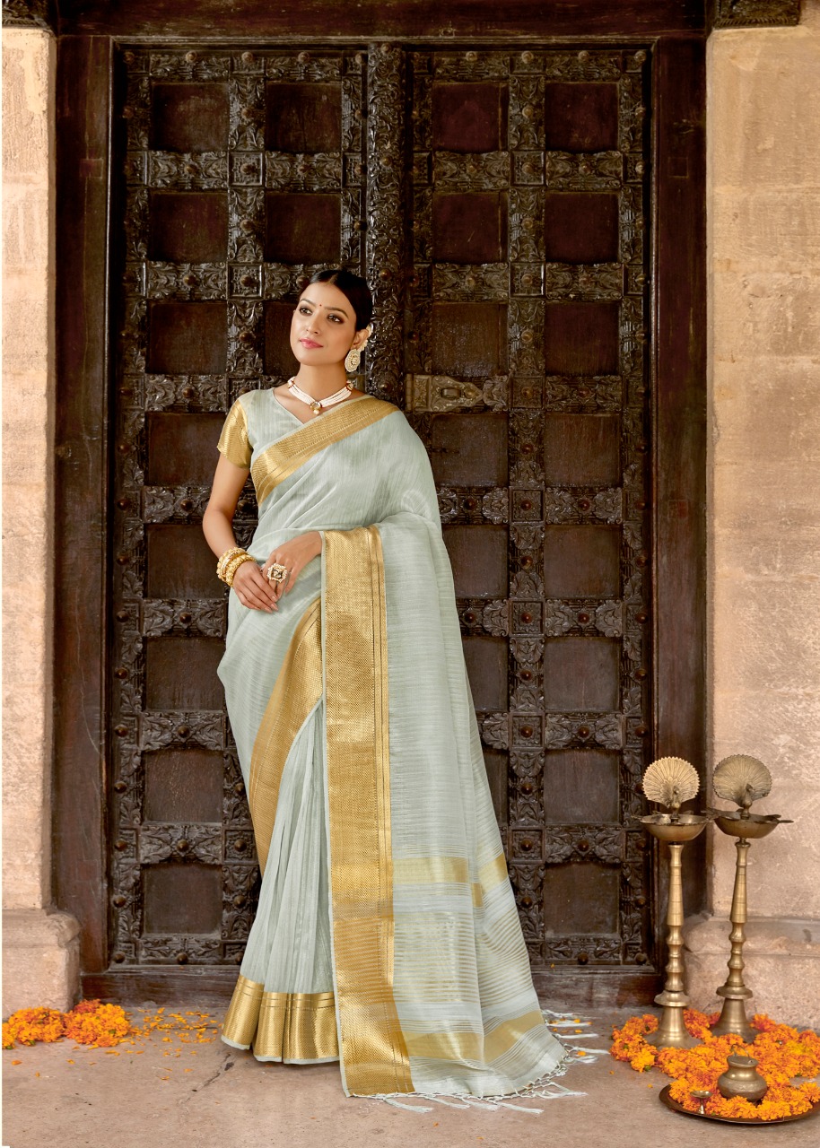 l t fashion simaya Zari Tissue Silk authentic fabric sarees catalog