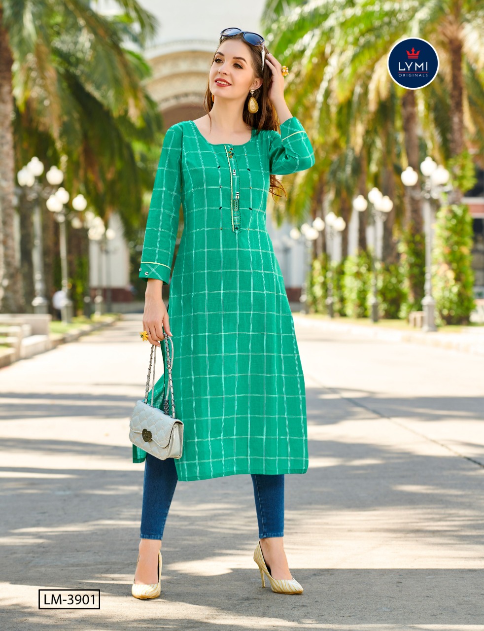 LYMI (Kessi Fabrics Pvt. Ltd.) grass Cotton value addition kurti catalog