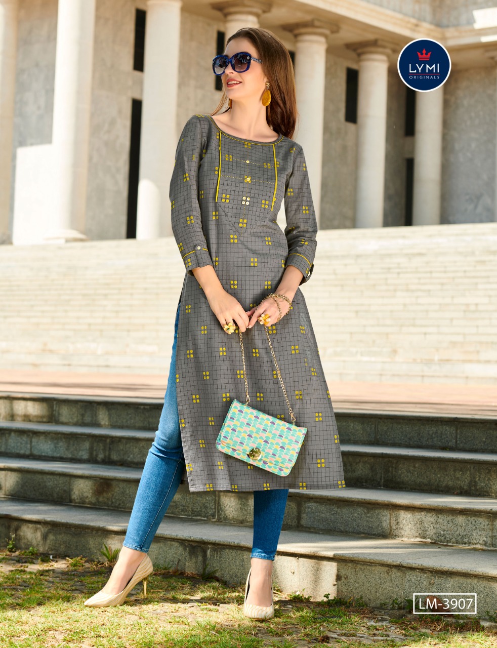 LYMI (Kessi Fabrics Pvt. Ltd.) grass Cotton value addition kurti catalog