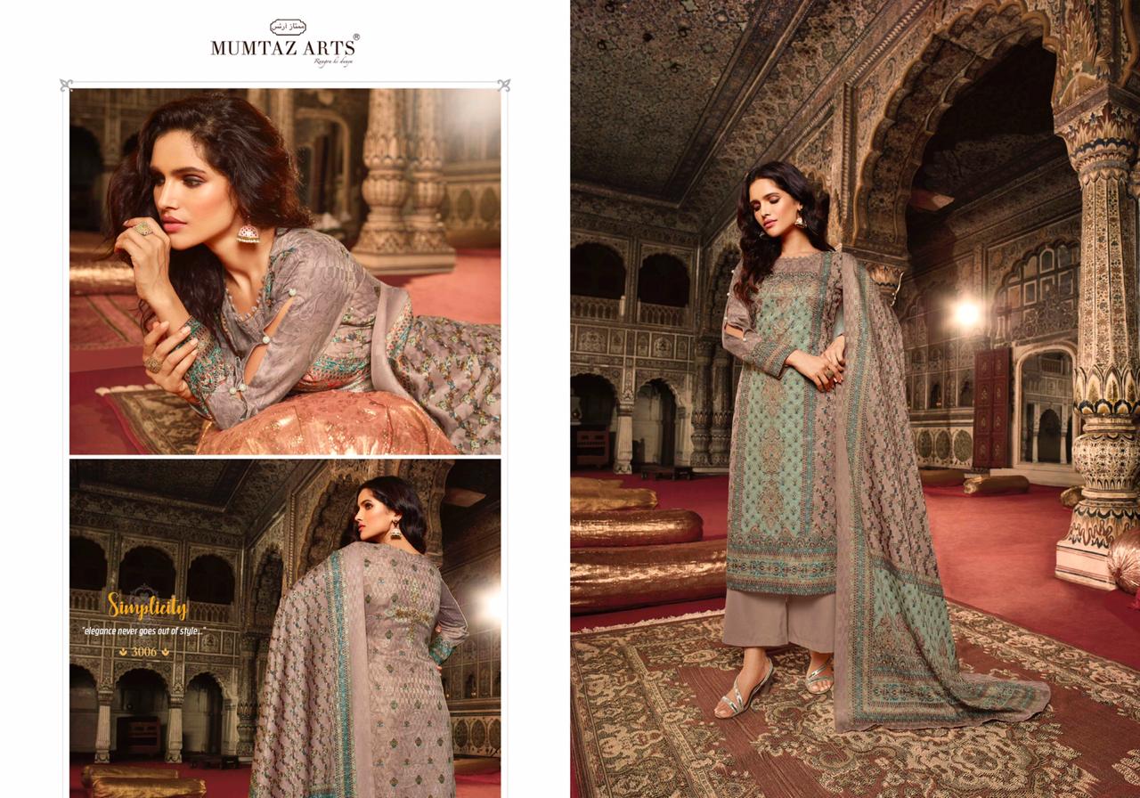 mumtaz arts kasheeda kari digital print with aari work attractive  salwar suit catalog