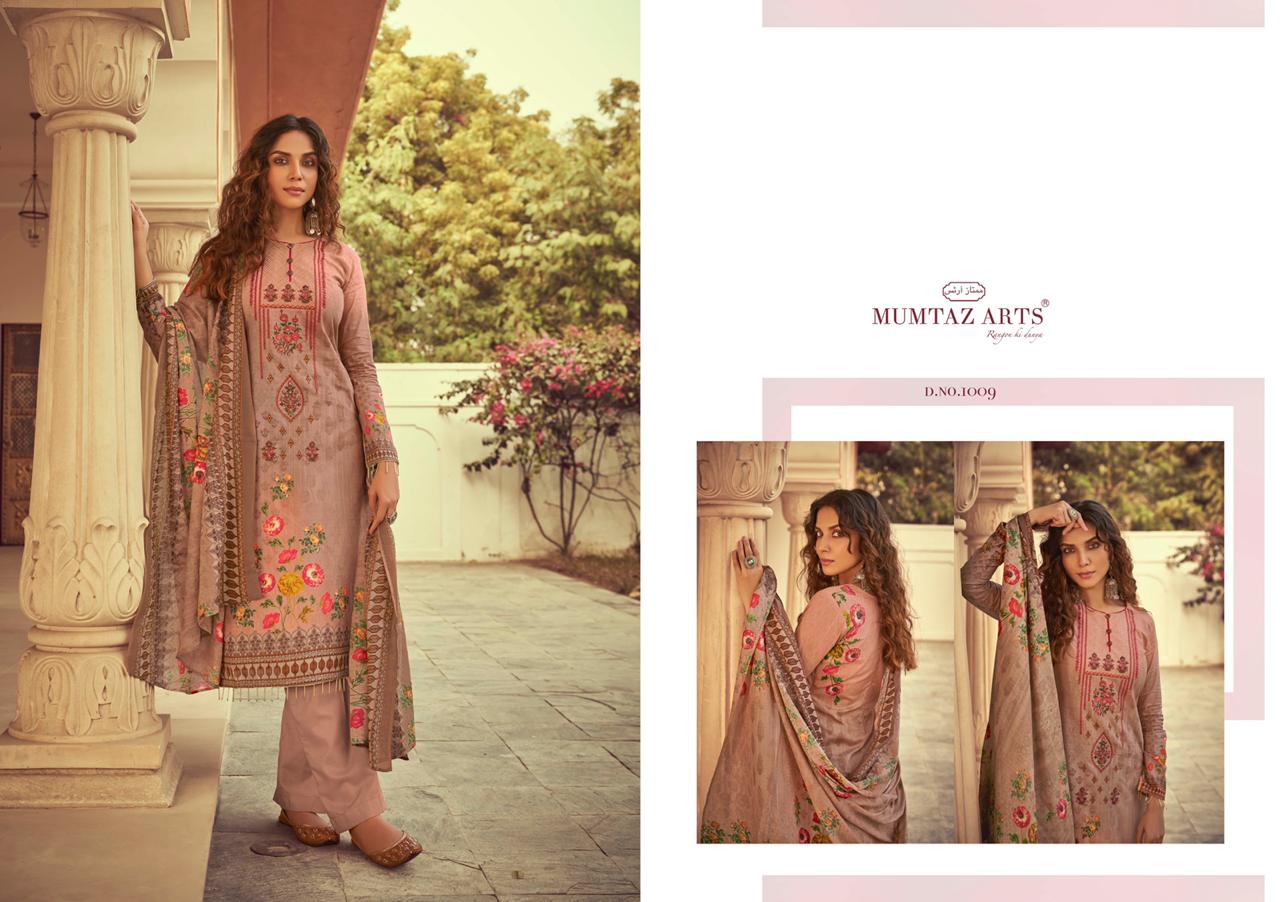 Mumtaz arts mairaa designer embroidery karachi suits dress Material collection wholsaler