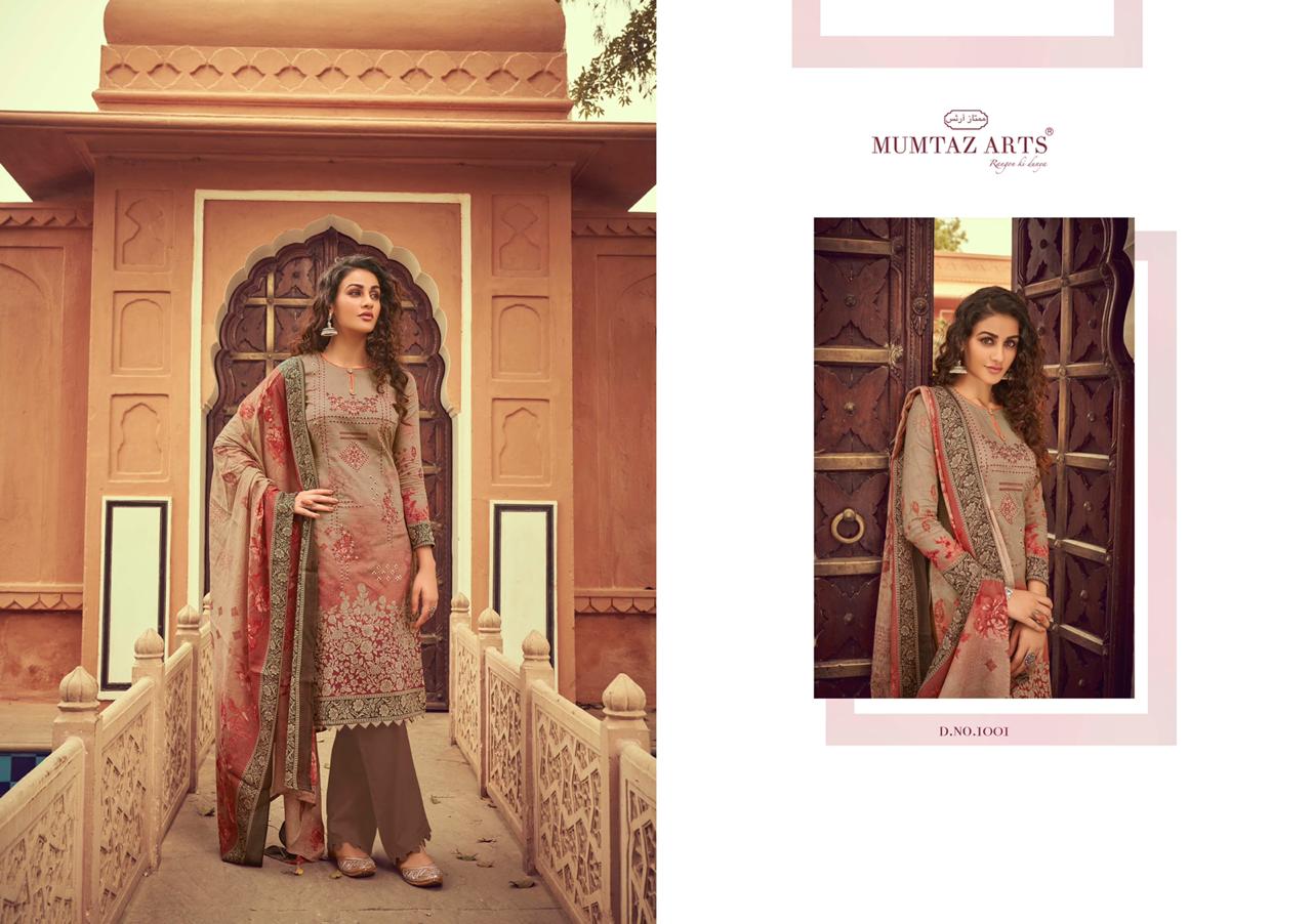 Mumtaz arts mairaa designer embroidery karachi suits dress Material collection wholsaler