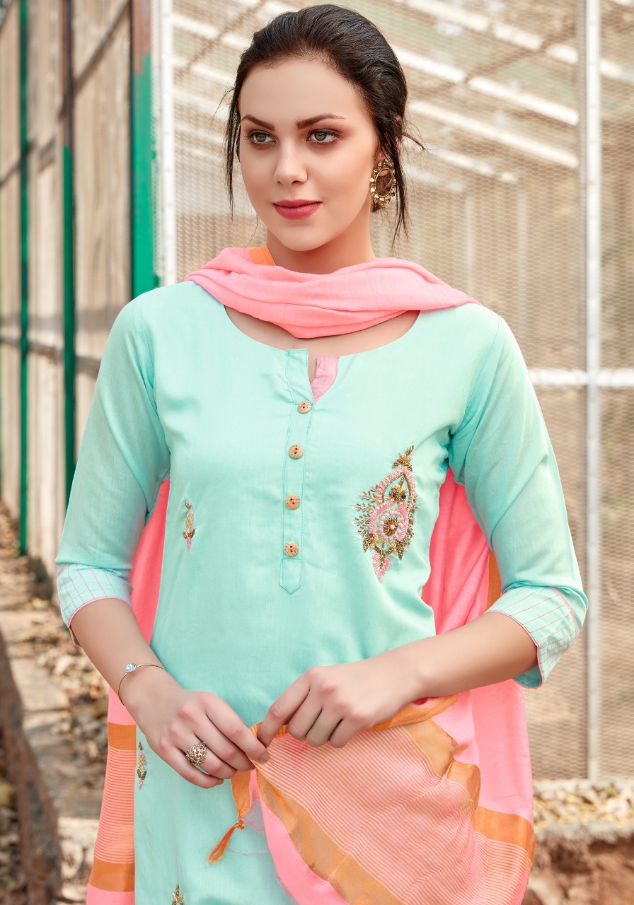 parra studio shehnaz viscos regal look kurti with sarara catalog