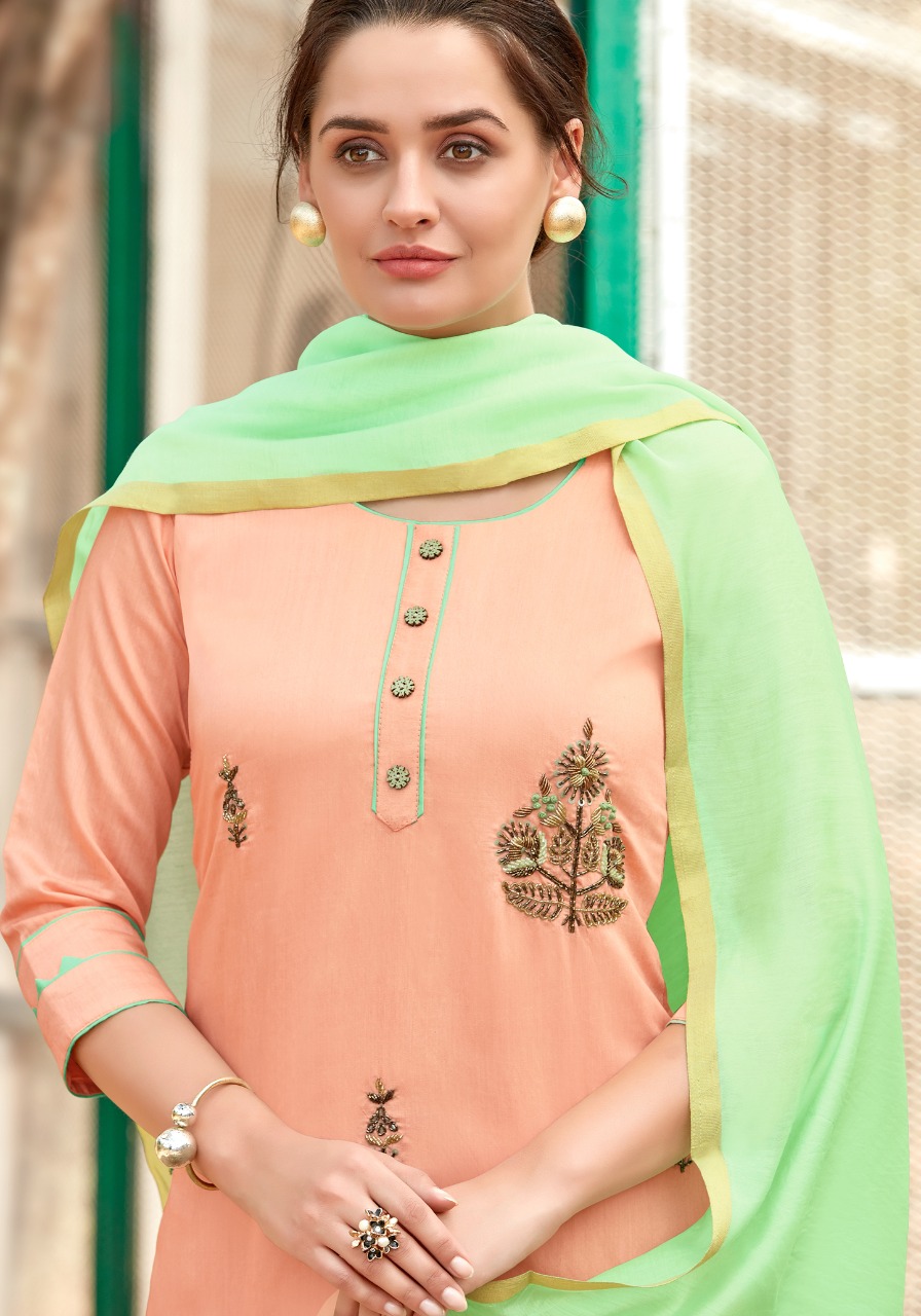 parra studio shehnaz viscos regal look kurti with sarara catalog