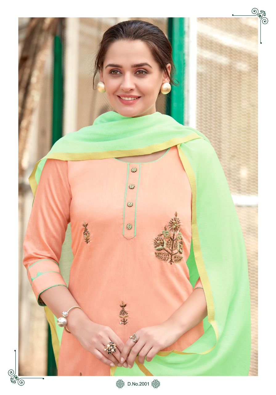 parra studio shehnaz viscos regal look kurti with sarara catalog