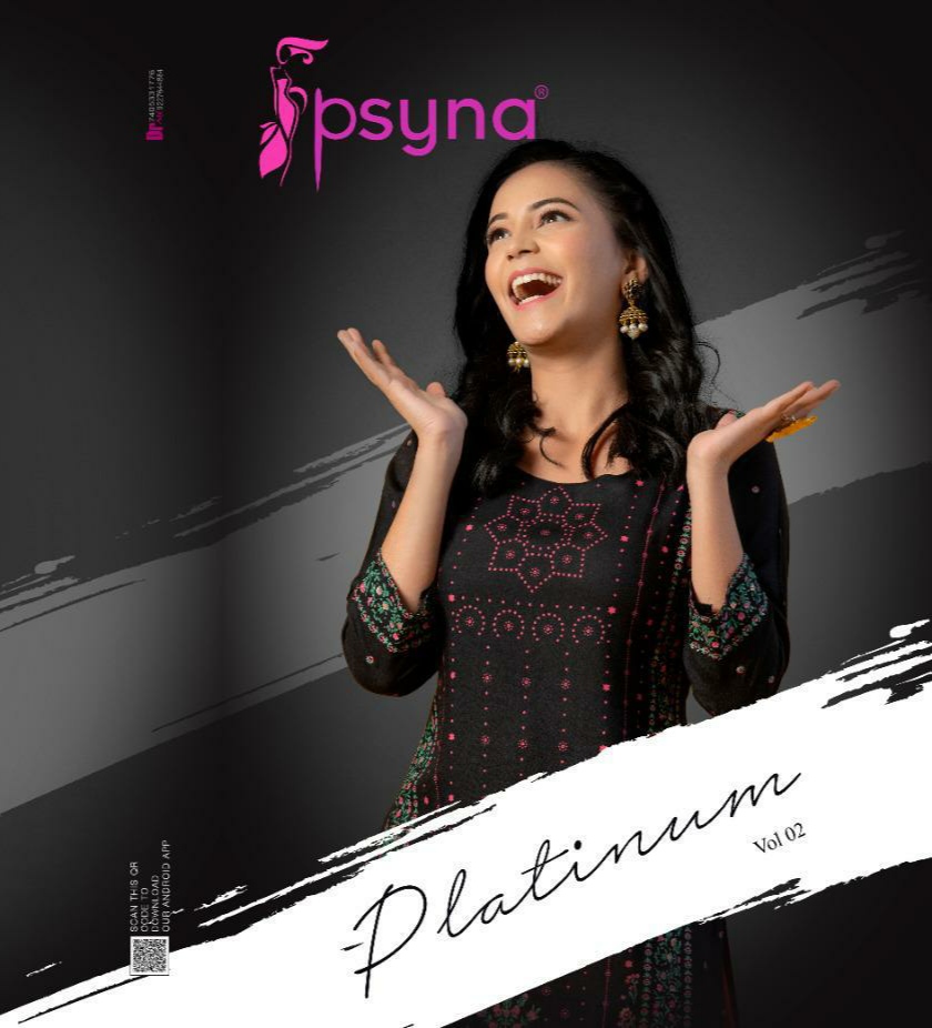 psayna Platinum vol 2 rayon fency look kurti catalog