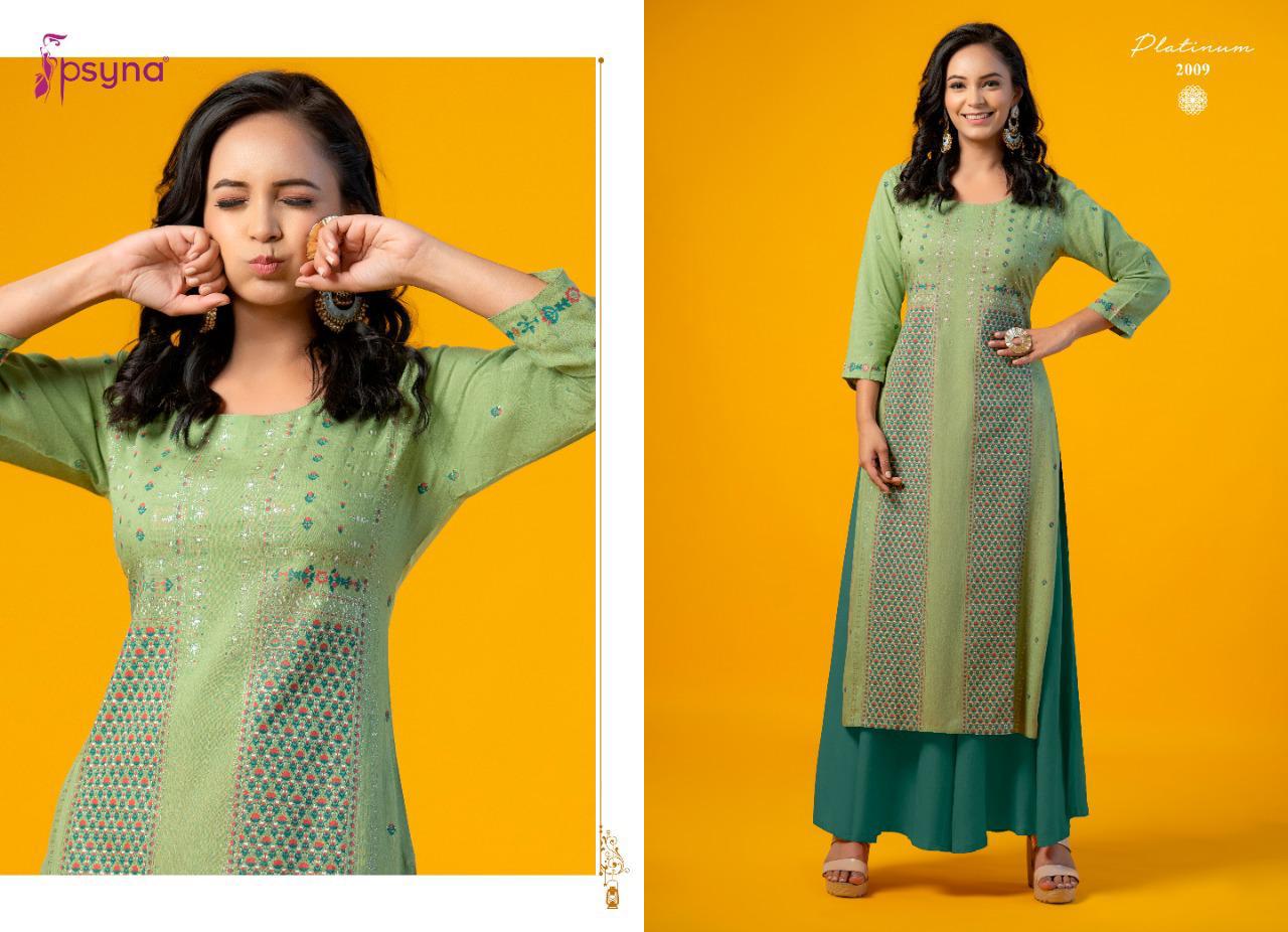 psayna Platinum vol 2 rayon fency look kurti catalog