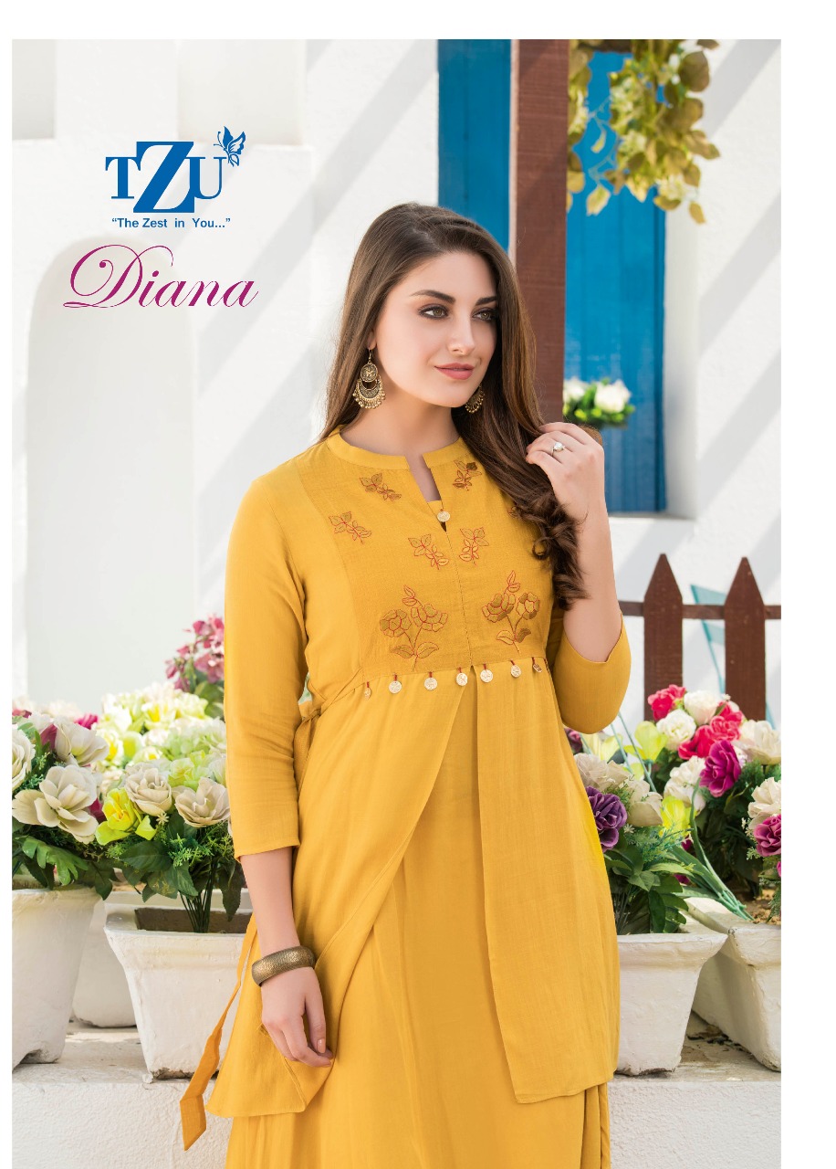 tzu daina gorgeous look cotton kurti catalog