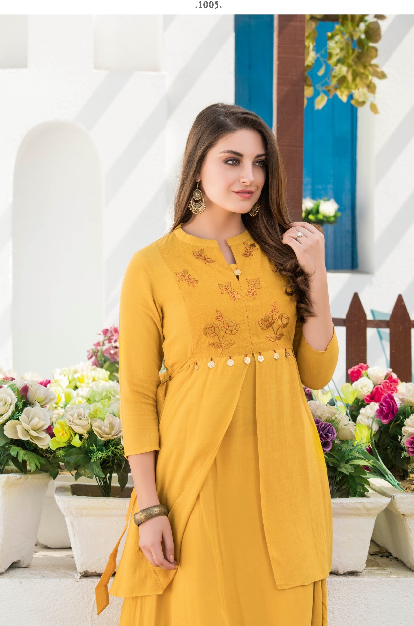 tzu daina gorgeous look cotton kurti catalog