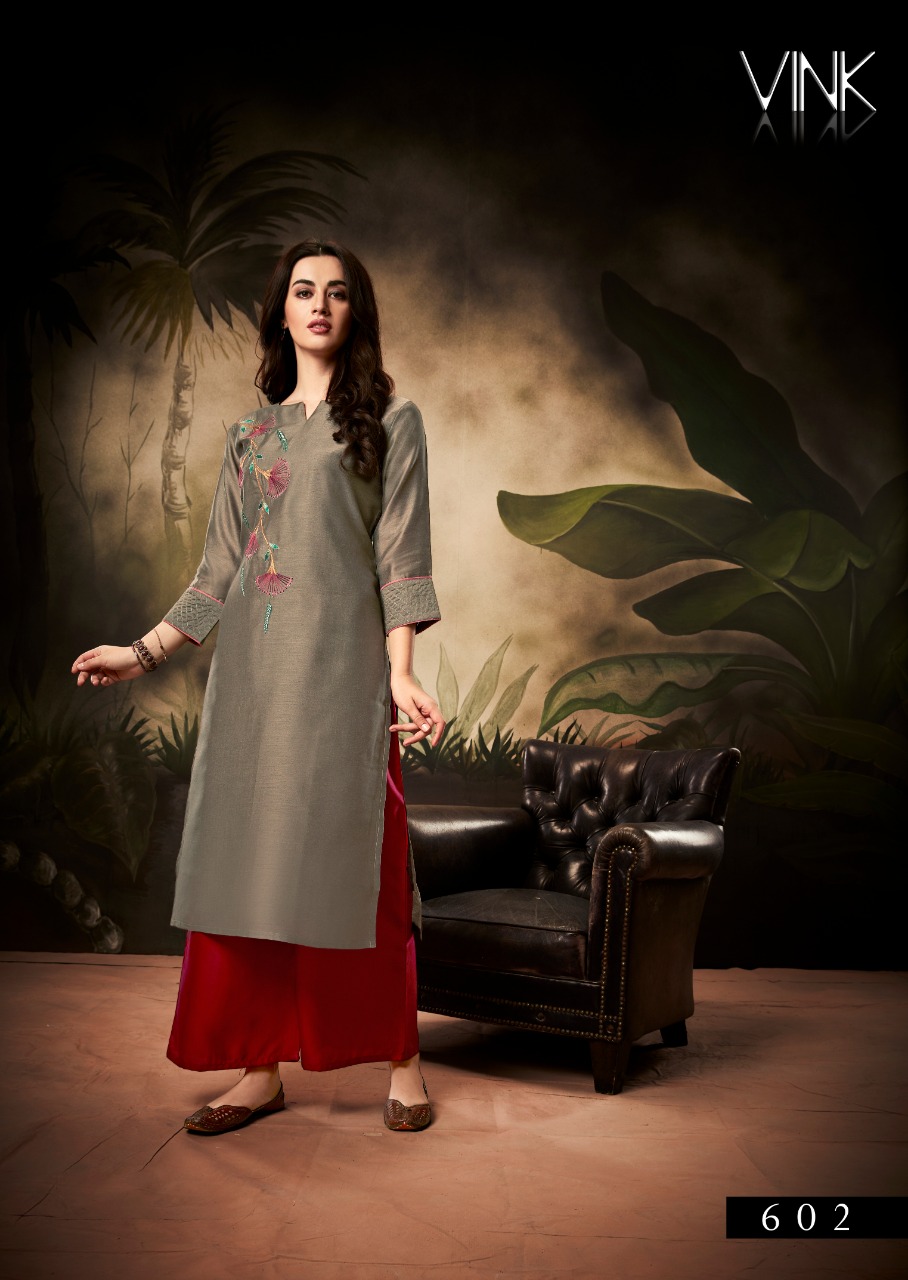 vink shlok fancy look kurti catalog