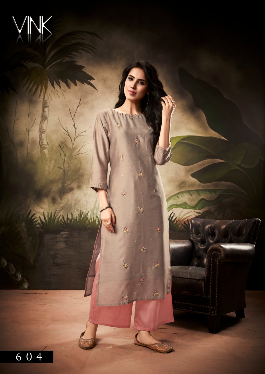 vink shlok fancy look kurti catalog