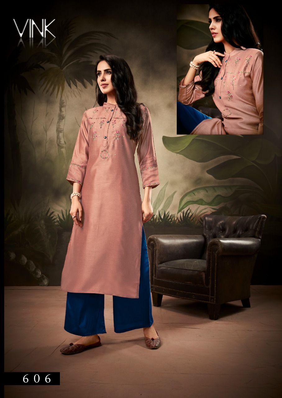 vink shlok fancy look kurti catalog