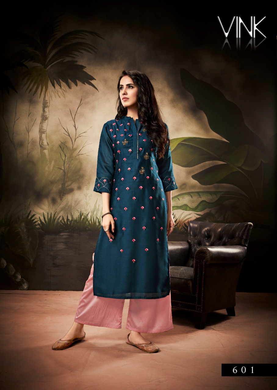 vink shlok fancy look kurti catalog