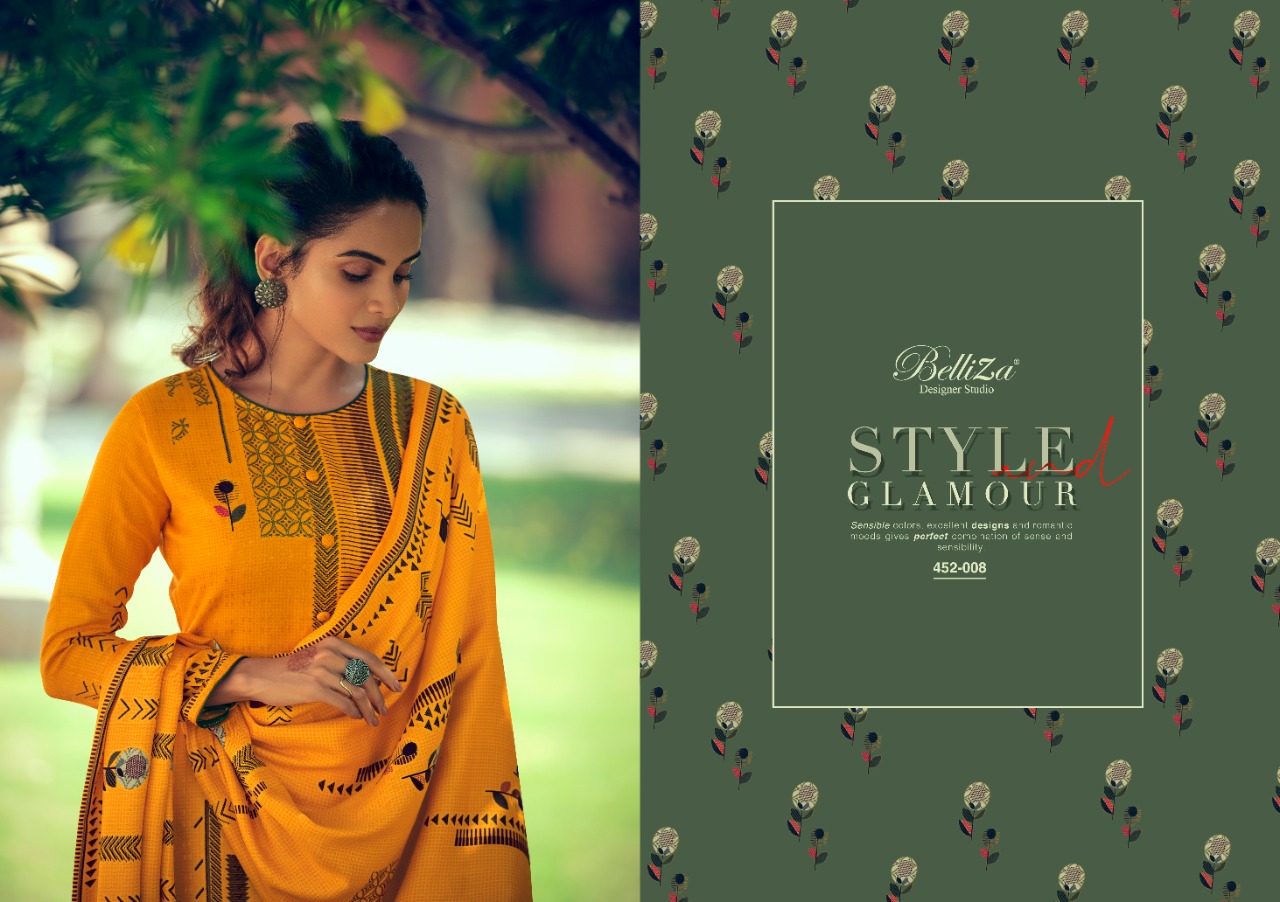 Belliza designer studio aisha pashmina afordable price salwar suit catalog