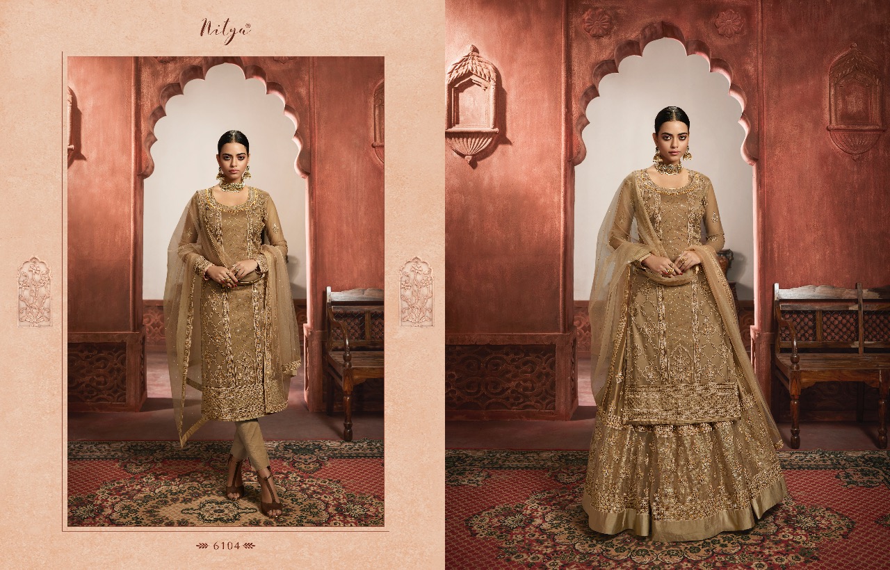 Lt fabrics nitya vol 161 beautiful wedding Wear Designer sharara salwar Kameez Collection