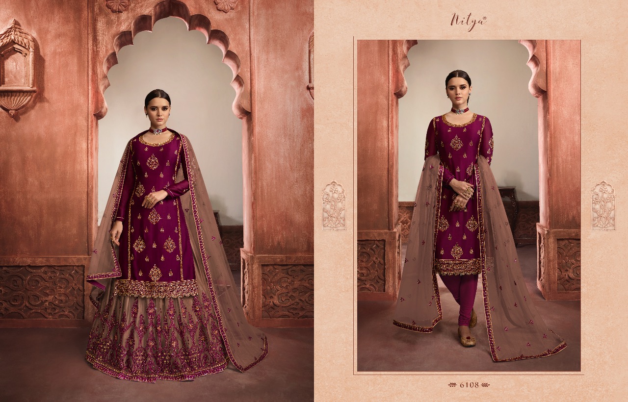 Lt fabrics nitya vol 161 beautiful wedding Wear Designer sharara salwar Kameez Collection