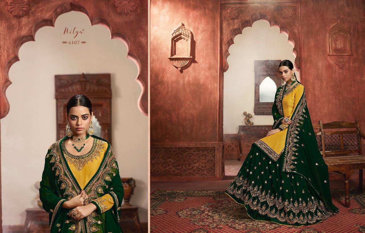 Lt fabrics nitya vol 161 beautiful wedding Wear Designer sharara salwar Kameez Collection