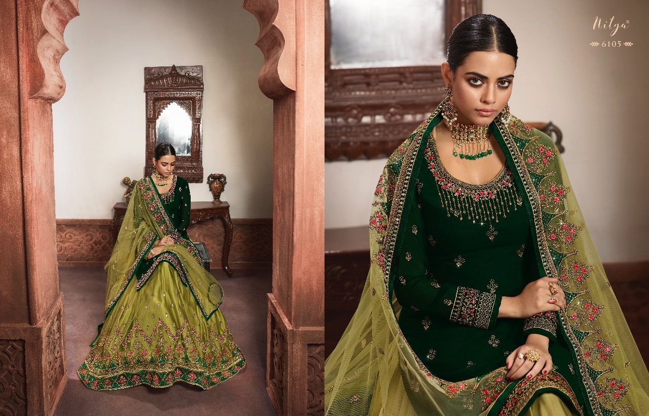 Lt fabrics nitya vol 161 beautiful wedding Wear Designer sharara salwar Kameez Collection