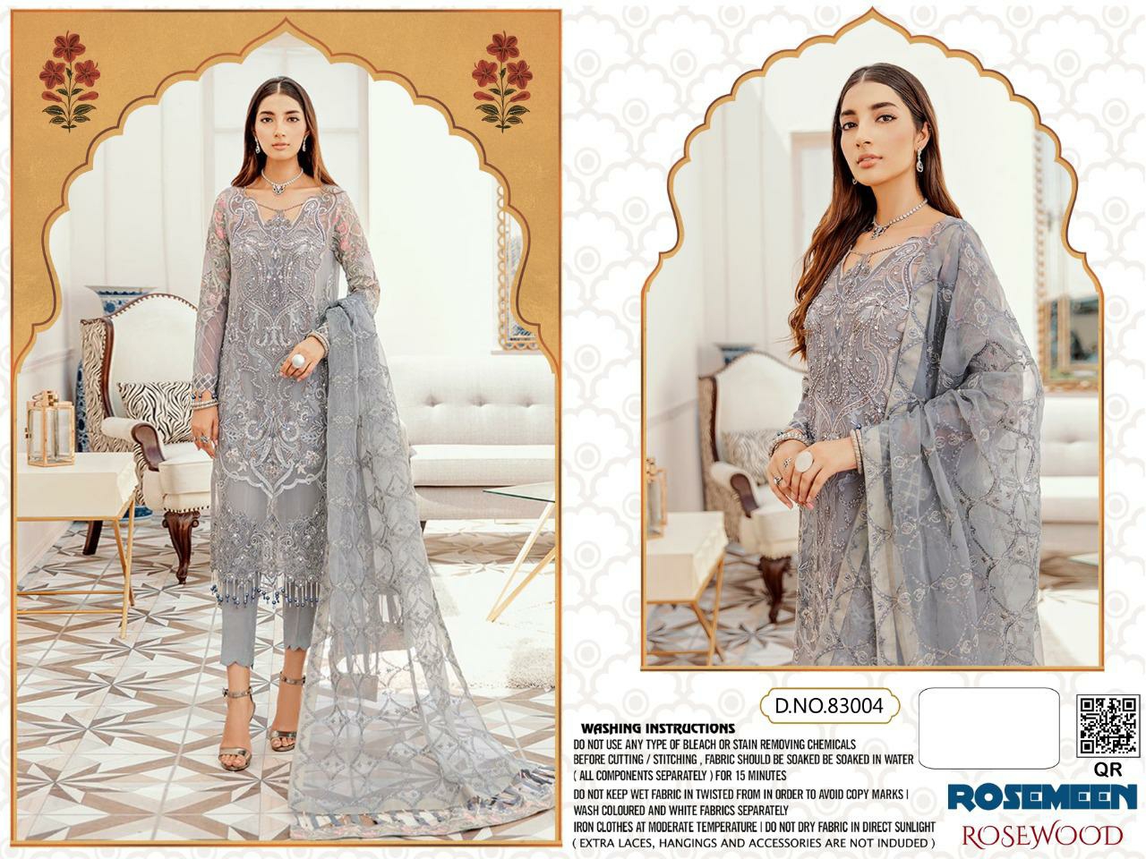 fepic rosemeen rosewood georgette regal look salwar suit catalog