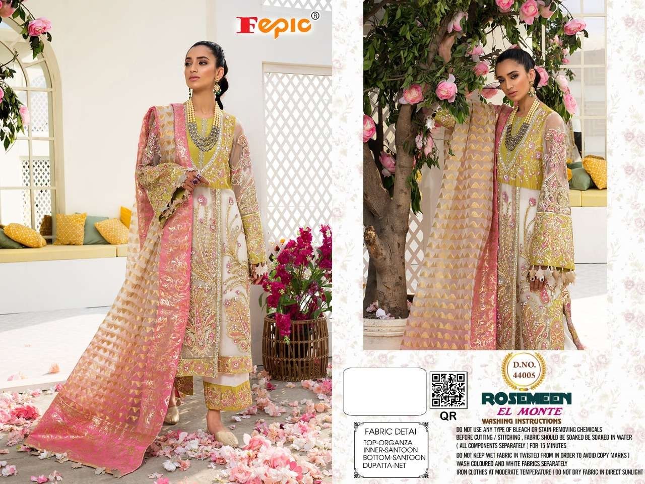 FEPIC Rosemeen el monte 44005 Salwar Kameez Georgette Singles