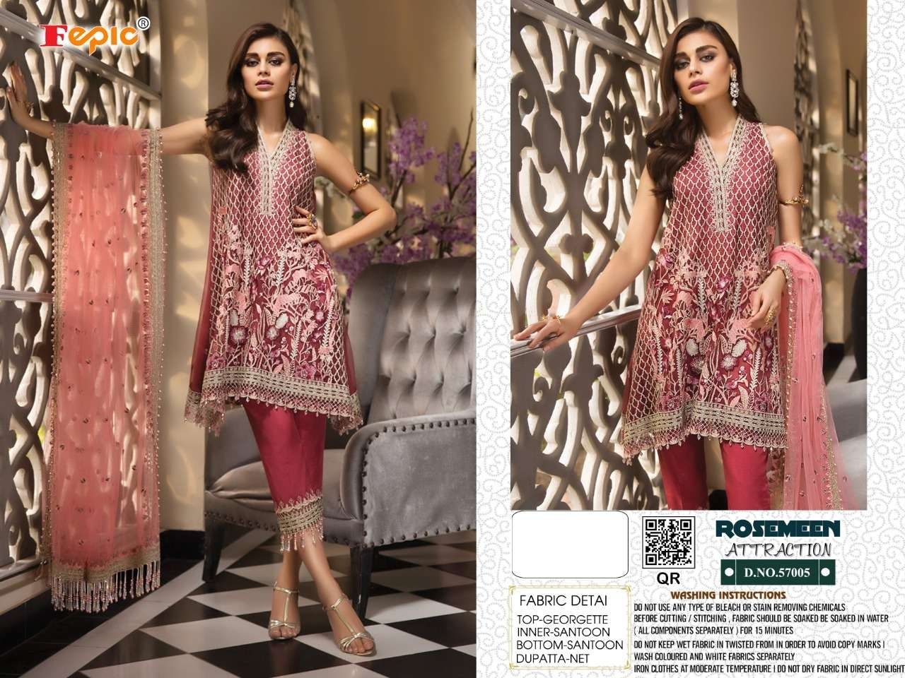 FEPIC Rosemeen attraction 57005 Salwar Kameez Georgette Singles