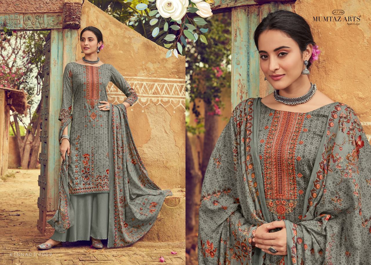 mumtaz arts kinnari elegant chiffon dupatta salwar suit catalog