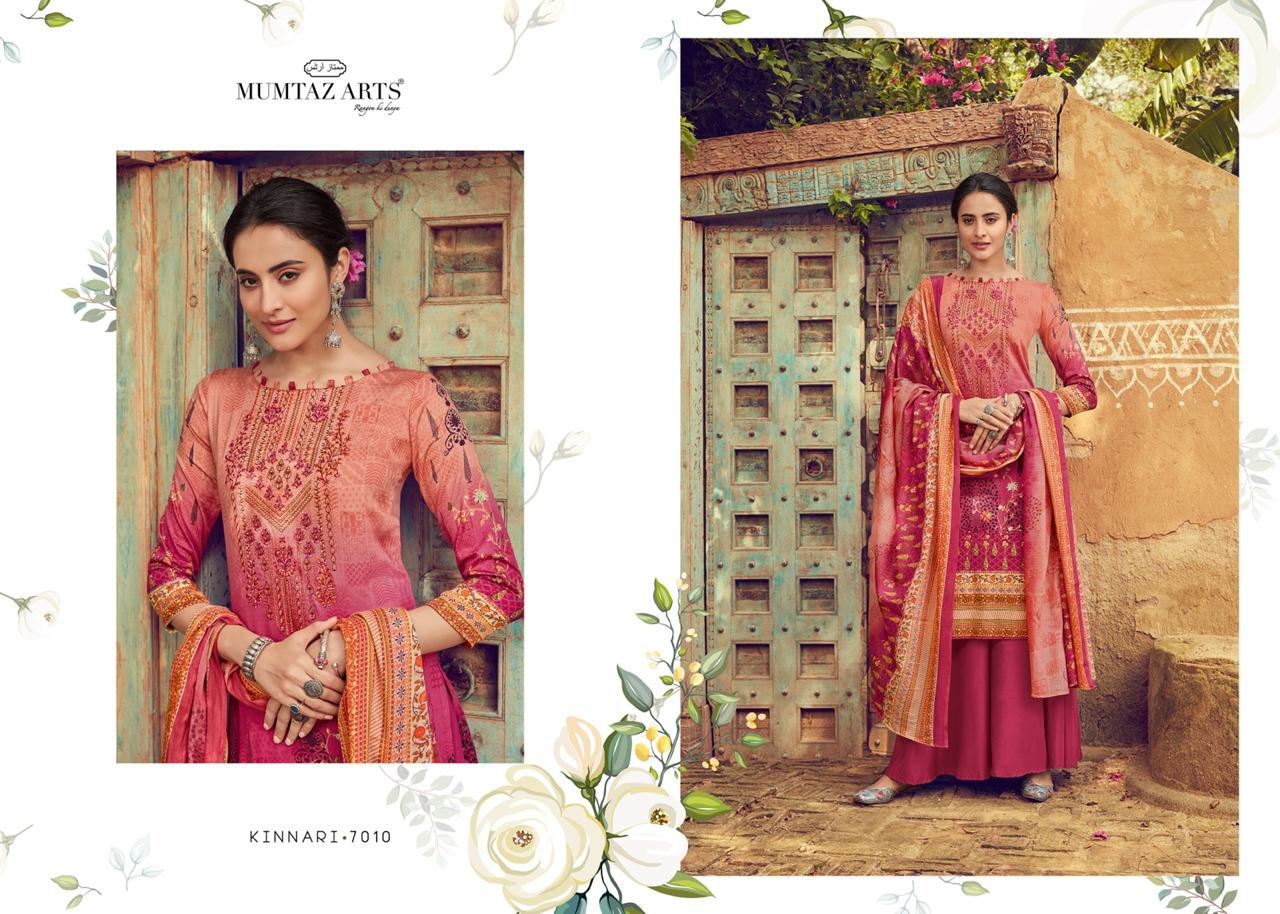 mumtaz arts kinnari elegant chiffon dupatta salwar suit catalog