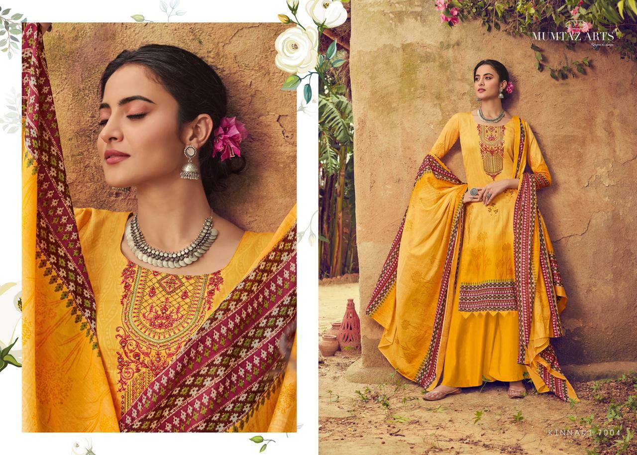 mumtaz arts kinnari elegant chiffon dupatta salwar suit catalog