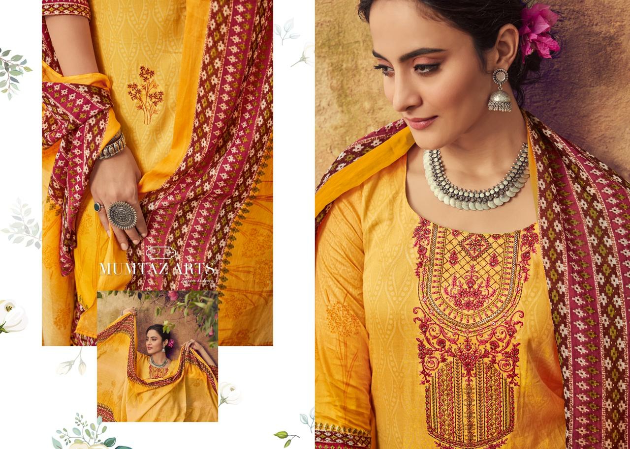 mumtaz arts kinnari elegant chiffon dupatta salwar suit catalog