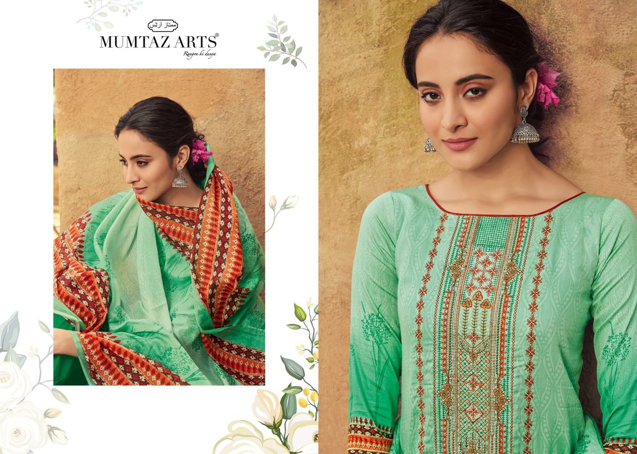 mumtaz arts kinnari elegant chiffon dupatta salwar suit catalog