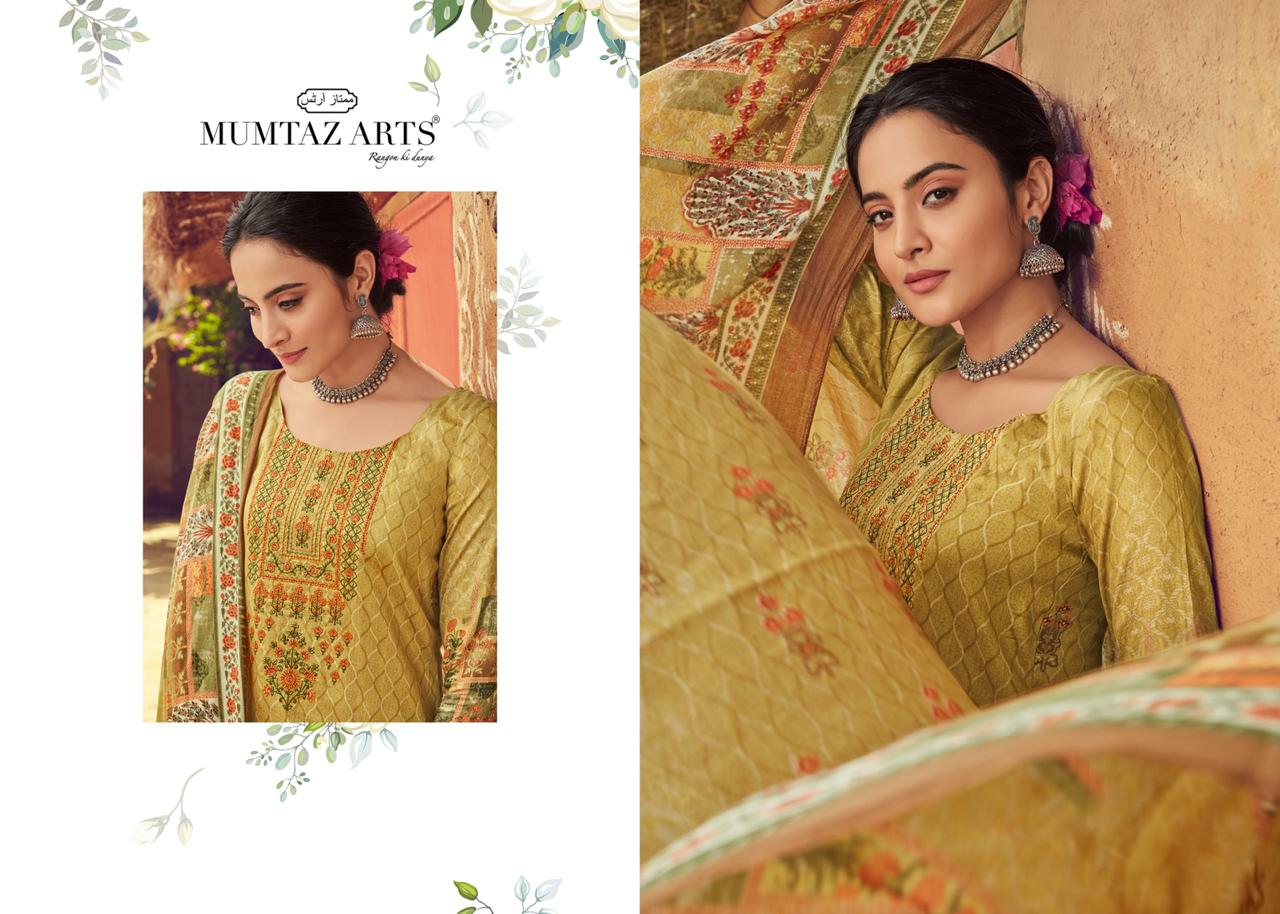 mumtaz arts kinnari elegant chiffon dupatta salwar suit catalog