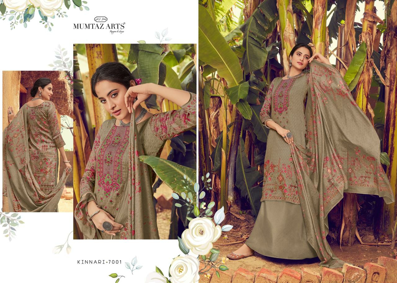 mumtaz arts kinnari elegant chiffon dupatta salwar suit catalog