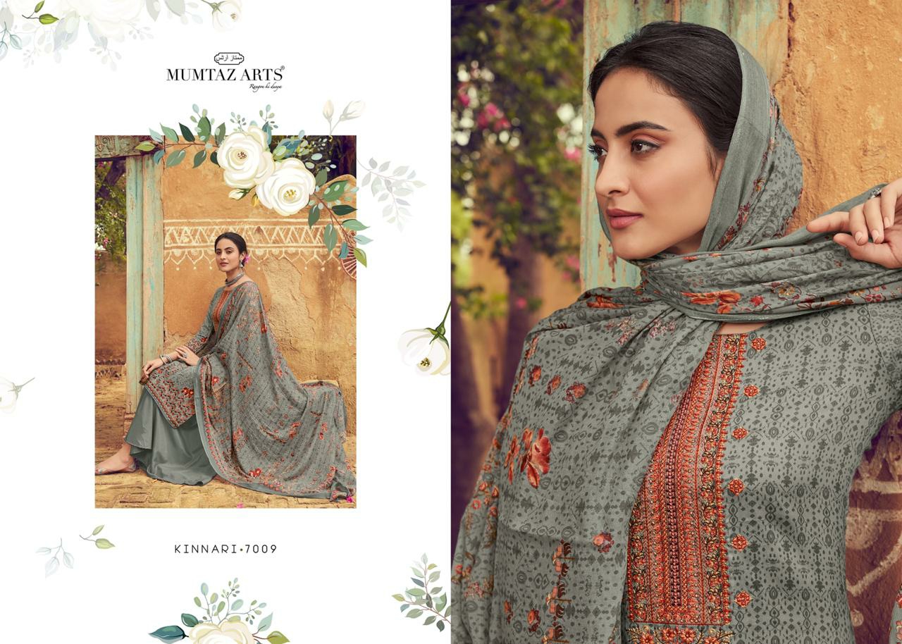 mumtaz arts kinnari elegant chiffon dupatta salwar suit catalog