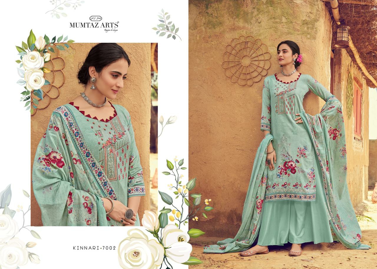 mumtaz arts kinnari elegant chiffon dupatta salwar suit catalog