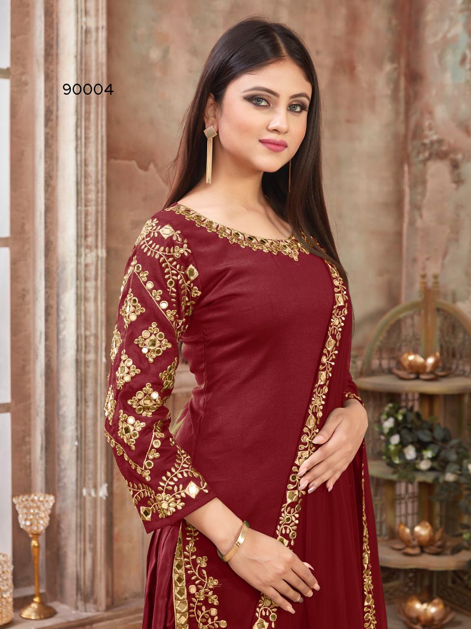 dani Aanaya Vol 90 D.No. 90004 Salwar Kameez Art silk Singles