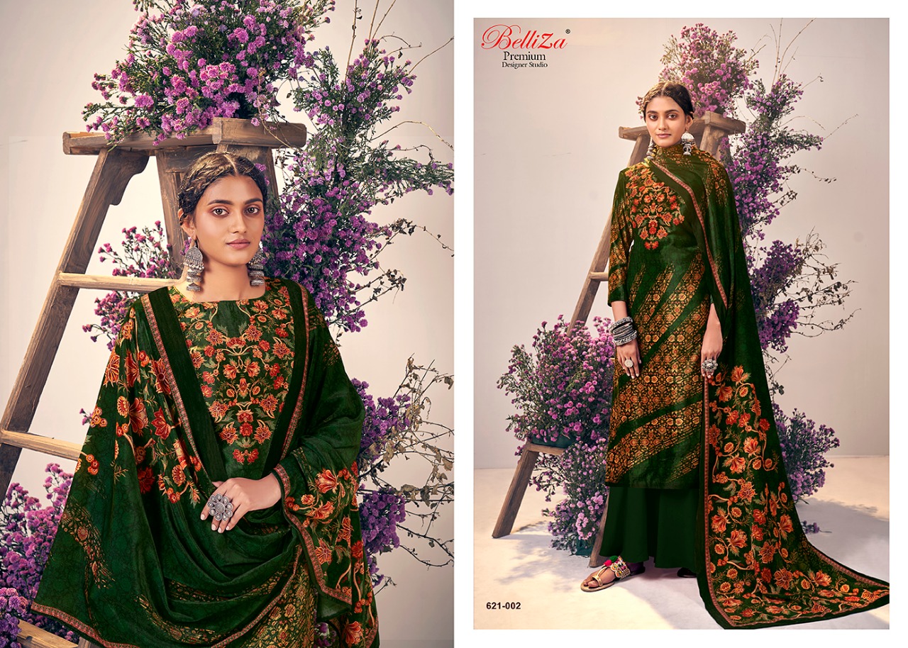 Belliza Designer Rangriti Velvet digital print salwar kameez catalog