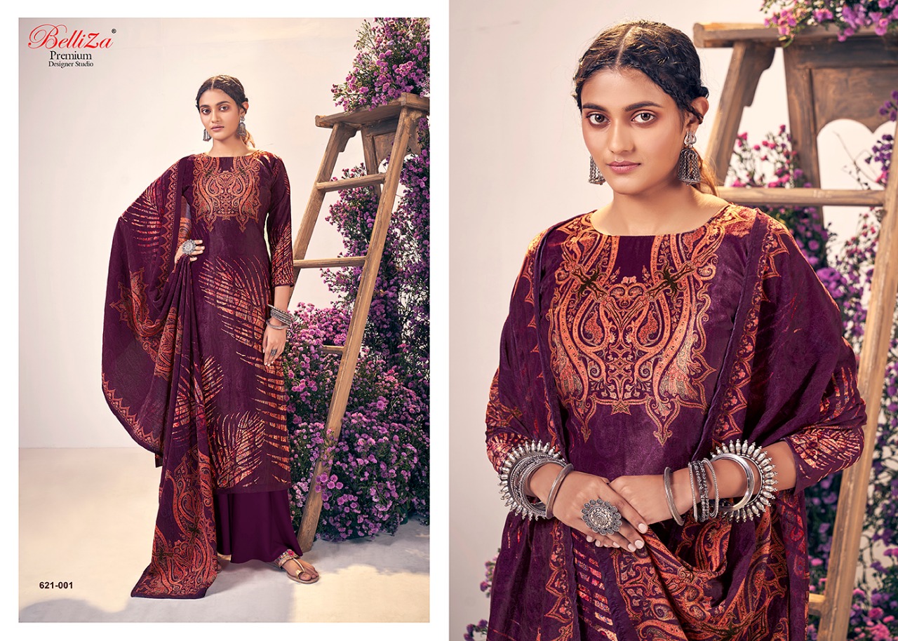 Belliza Designer Rangriti Velvet digital print salwar kameez catalog