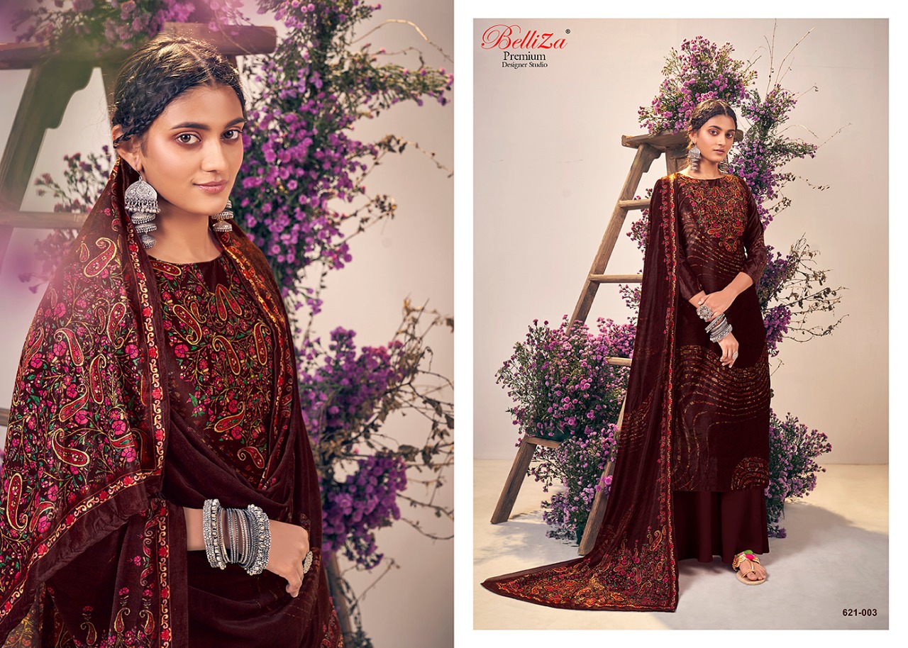 Belliza Designer Rangriti Velvet digital print salwar kameez catalog