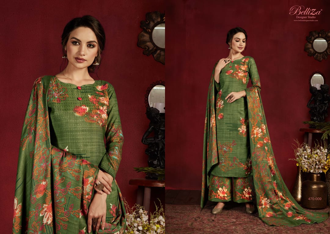 Belliza designer studio nazakat  cotton digital print decent look salwar suit catalog